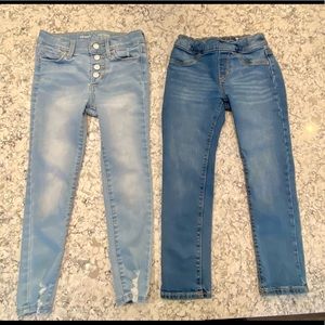 Girls Size 6 Jeans with Adjustable Waist, Old Navy and Cat and Jack Brand